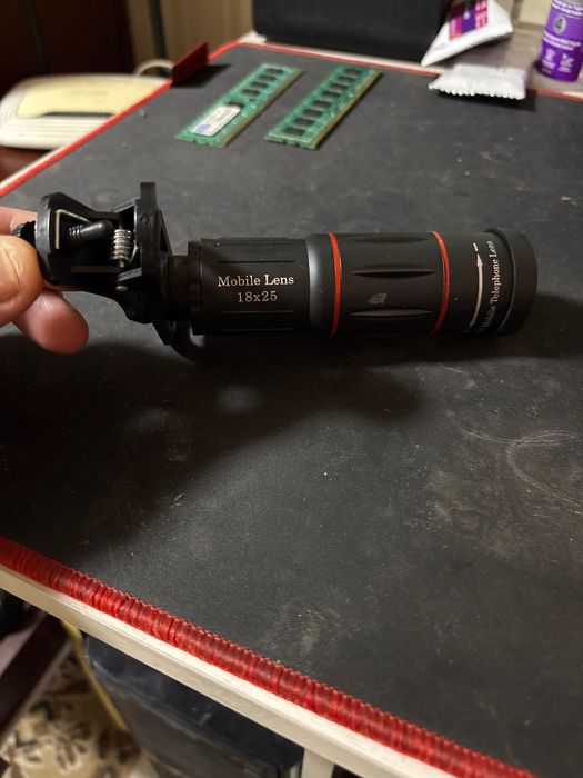 Об'єктив телефону Apexel 18x Телескоп монокуляр Чорний