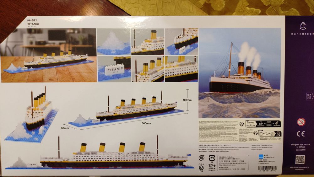 Titanic Mini Lego Novo