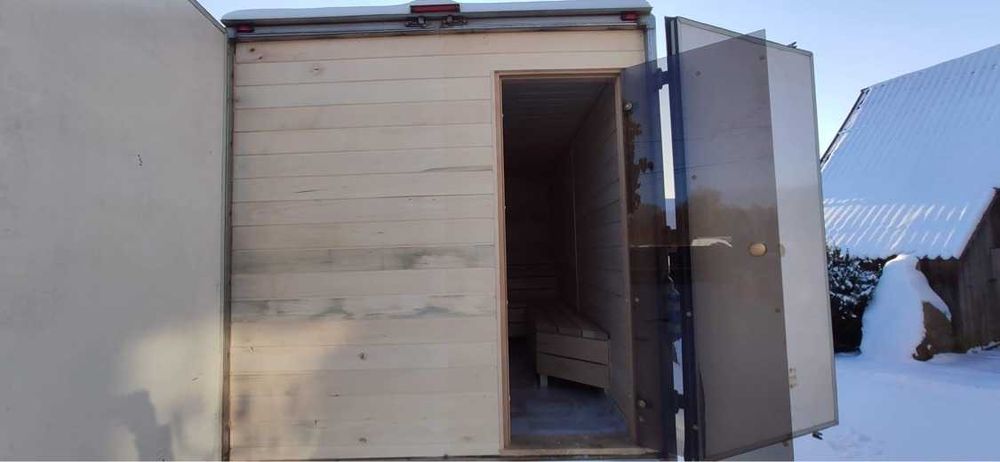 Sauna mobilna opalana drewnem na IVECO Daily 35C15