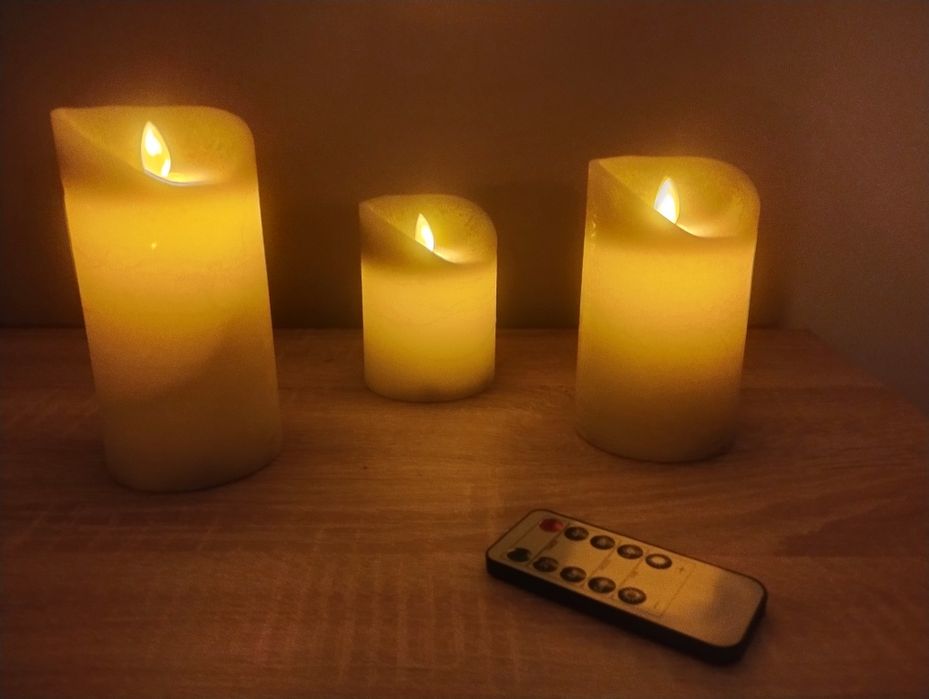 Świeca, świece LED bezpłomieniowe  3 sztuki