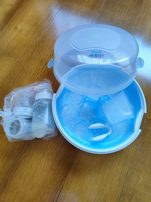 Esterilizador a vapor para microondas