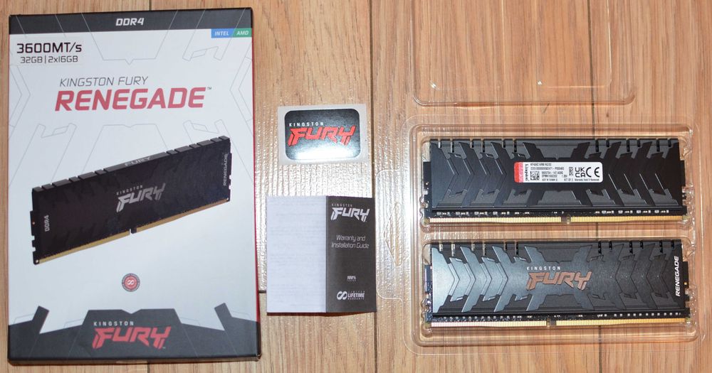 Pamięć DDR4 Kingston Fury Renegade 32 GB (2x16gb) 3600Mhz cl16