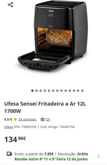 Air Frayer como nova cafeteira Nova e mesa de centro  como Nova