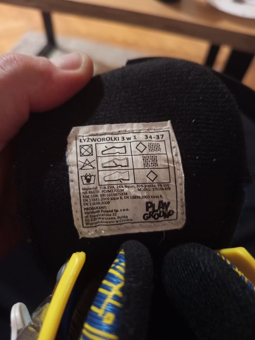 Łyżworolki chłopięce regulowane 34-37