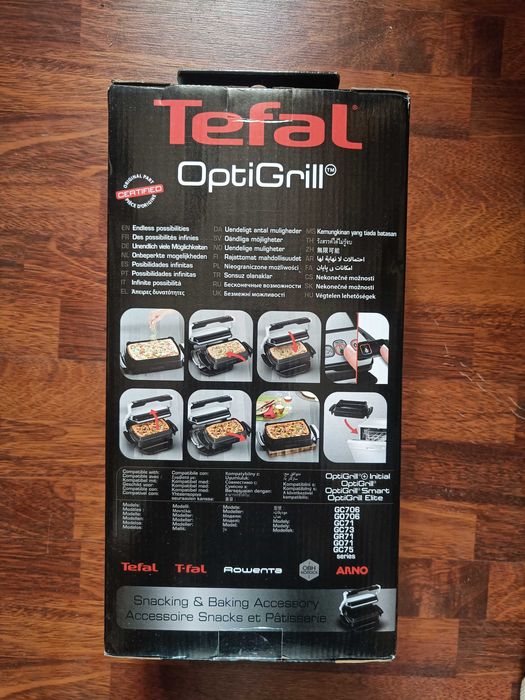 NOWA forma do grilla TEFAL OPTIGRILL XA7258 płyta Snacking&baking