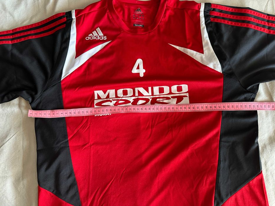 Футболка червона брендова чоловіча adidas