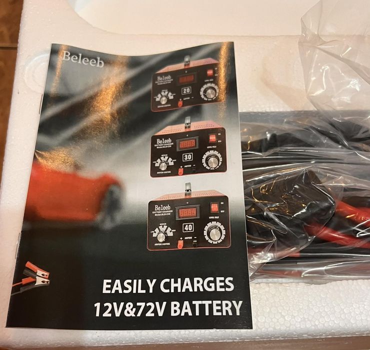 Prostownik do akumulatorów 12-72V, Hugoome BLB-C20