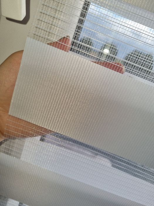 2 rolety zebra dzień noc Biała