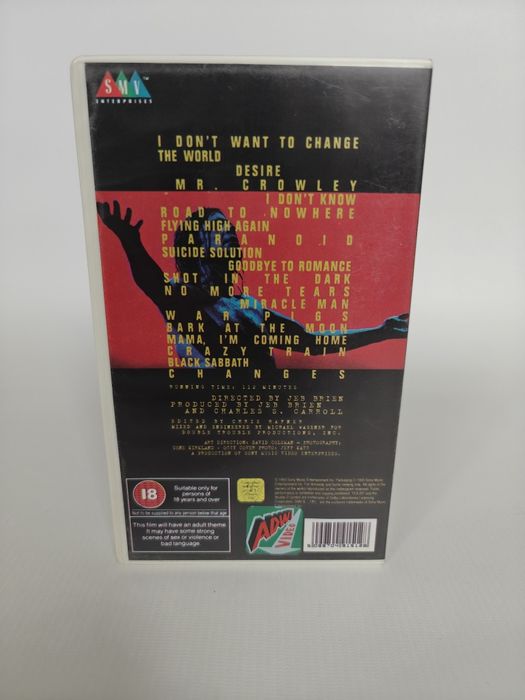 Ozzy Osbourne Live & Loud kaseta VHS koncert wydanie 1993