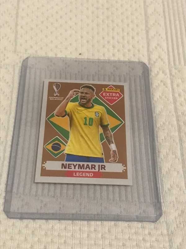 Cromo Paninini do Neymar Jr. Legend (bronze) Ponta Delgada • OLX Portugal