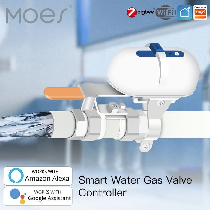Controlador Inteligente de Válvula Água / Gás Moes Zigbee (Tuya / Smart Life)