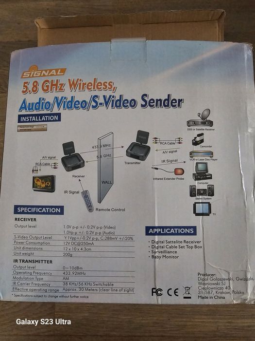 Wideo Sender TR 3000