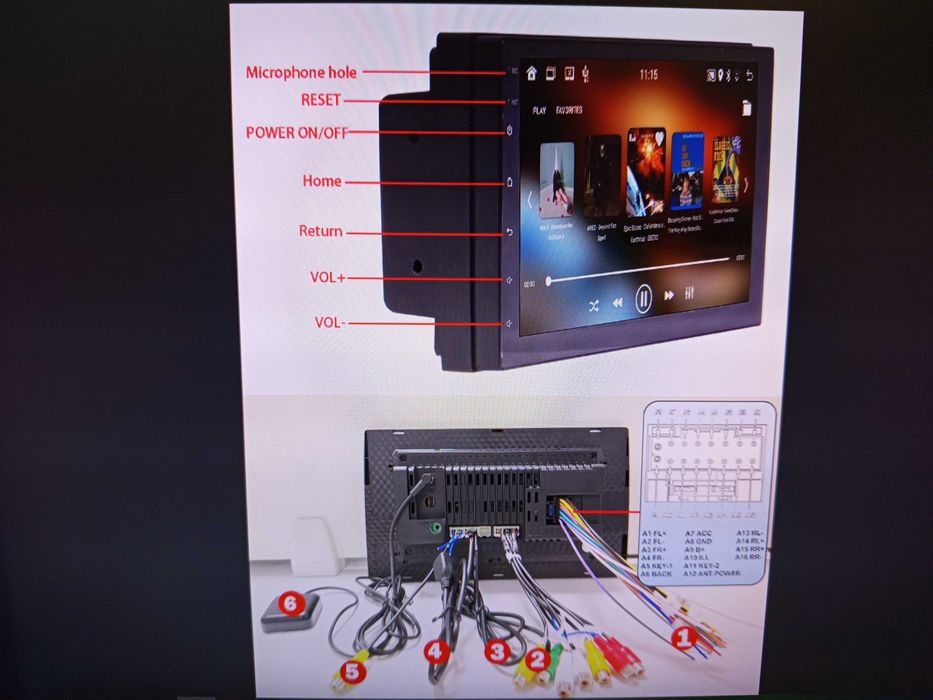 Rádio 2 Dim / GPS /4GB Ram/ROM 64GB/Novo