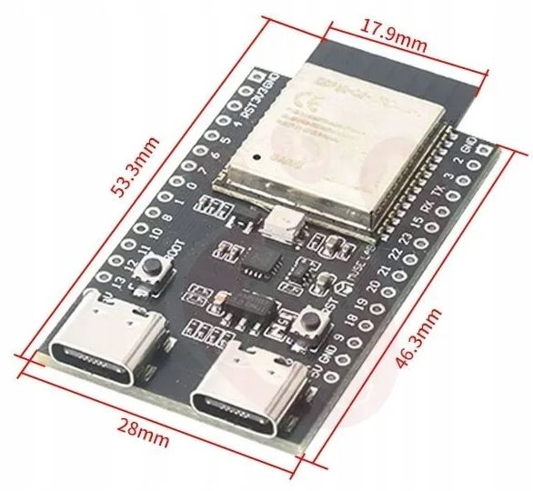 Płytka prototypowa ESP32-C6 16MB WiFi/BT/Zigbee