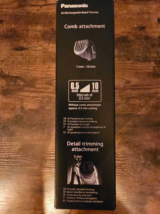 Panasonic ER-SB60-S803
Trymer Panasonic, zasilanie Akumulatorowe