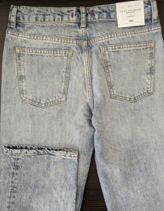 Невероятные шикарные стильные джинсы Зара 34