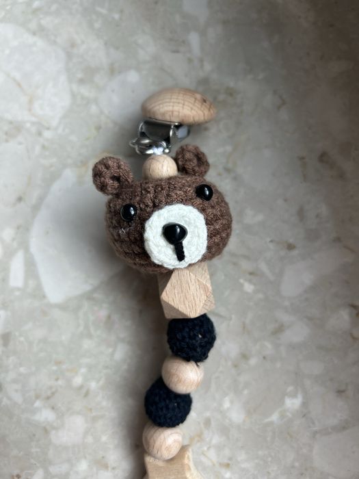 Zawieszka do smoczka miś