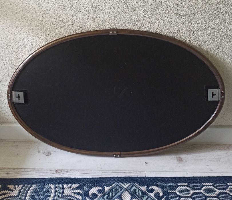 Vintage Retro lustro  oval lata 70-te