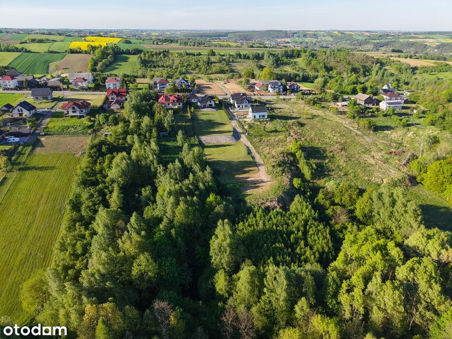 DUŻA, WIDOKOWA i pełna słońca działka BUDOWLANA - w otoczeniu lasu.