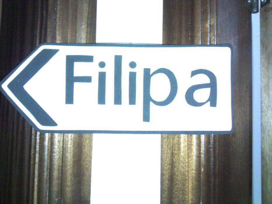 Placa em eva personalizada