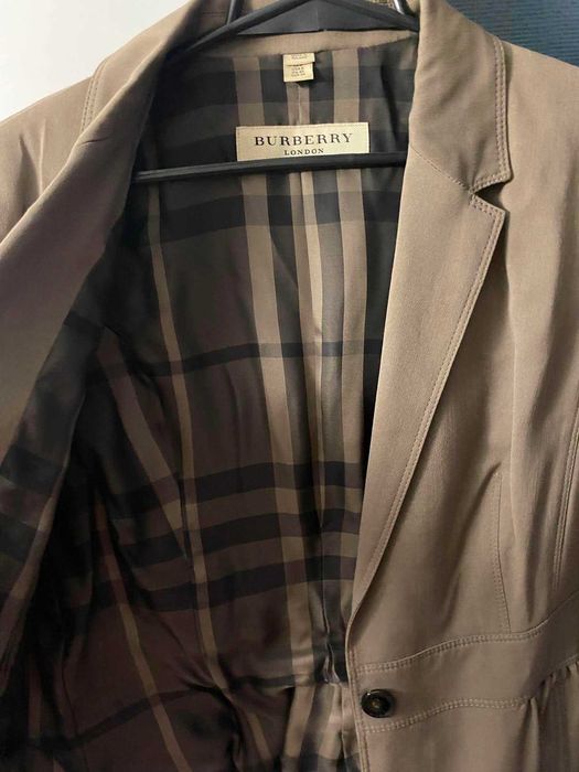 BURBERRY markowy żakiet w kolorze fango r. 38