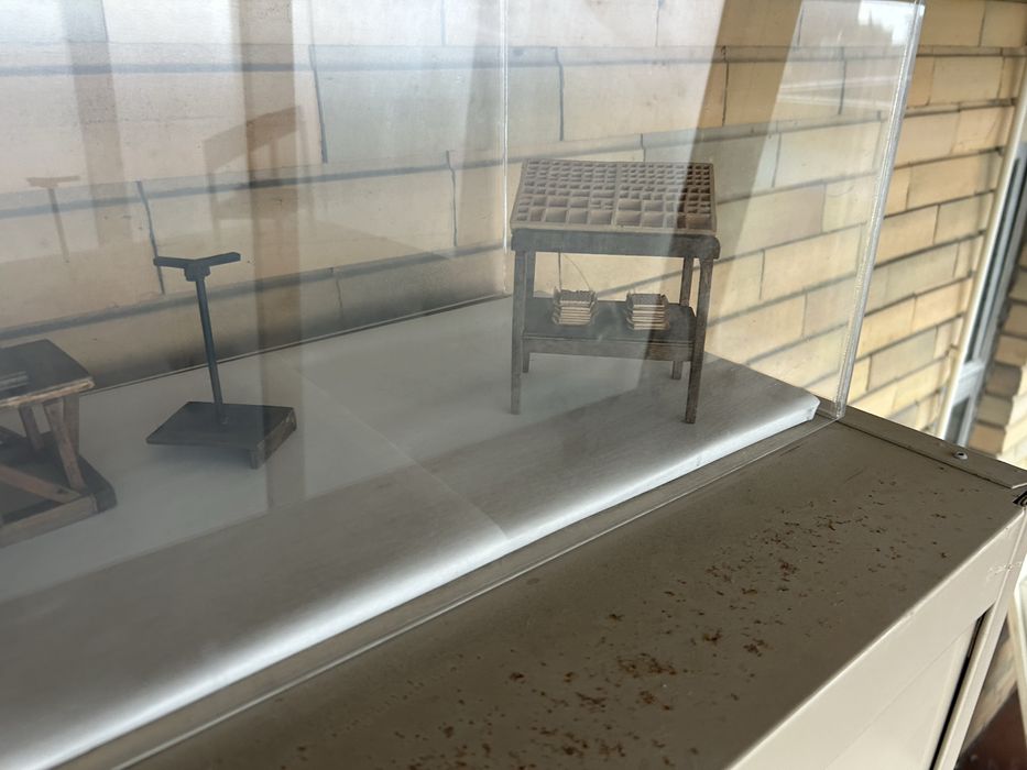 Maquete de maquinas de impressao