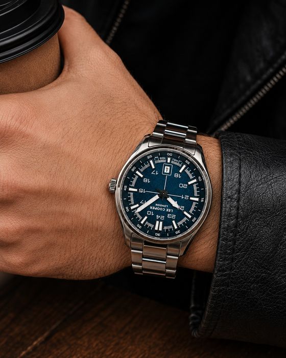 Чоловічий годинник Lee Cooper в стилі Pilot Watch: Кварцовий, Сталевий