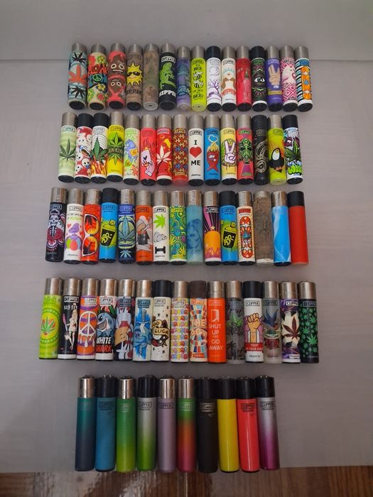 Colecção de 70 Isqueiros Clipper Grandes