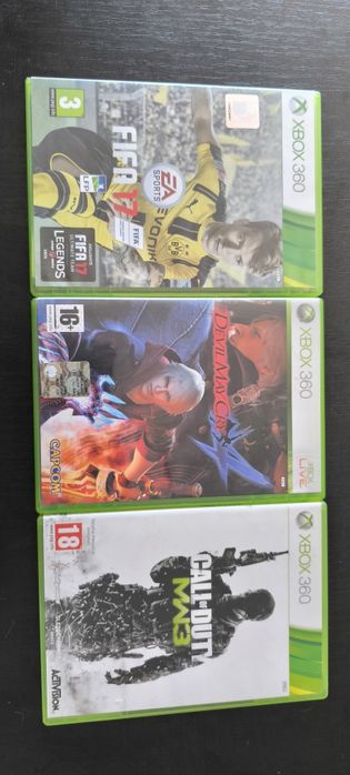 Devil may cry 4/Call of duty modern warfare 3/FIFA 17 Xbox 360