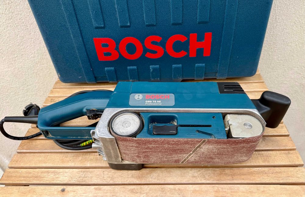Lixadora de Cinta Bosch GBS 75 AE – 750W *Bosch belt sander*
