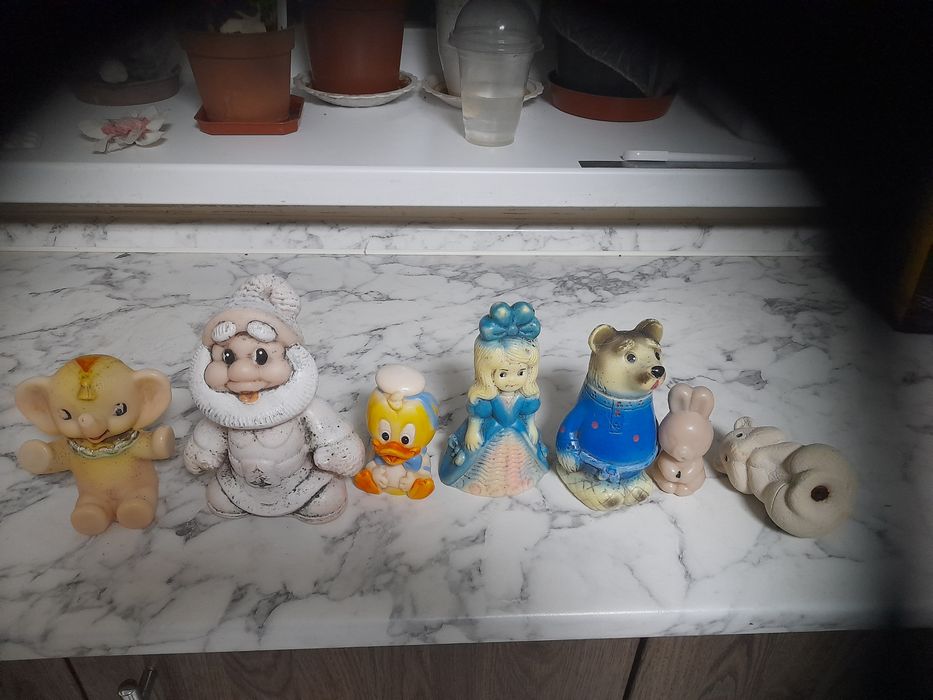 Резиновые игрушки времен ссср.