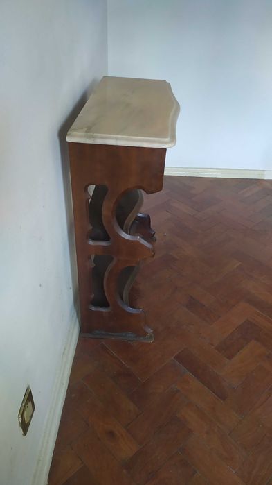 Aparador/consola elegante tampo em mármore, gaveta, excelente estado!