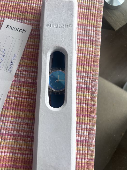 Relogio swatch azul novo nunca usado