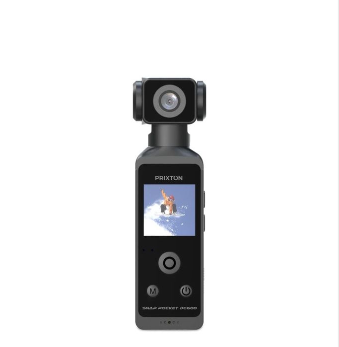 Action Cam PRIXTON Digital Snap Pocket (5k - 50 Mp - Rotação 270º Submersível - Wi-Fi)