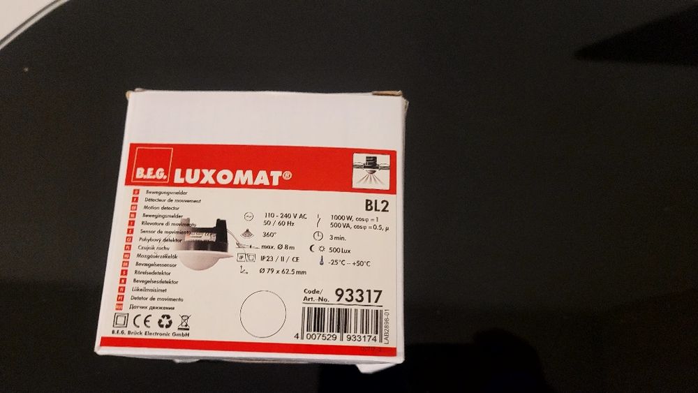 Czujnik ruchu, wejścia B.E.G Luxomat alarm świetlny