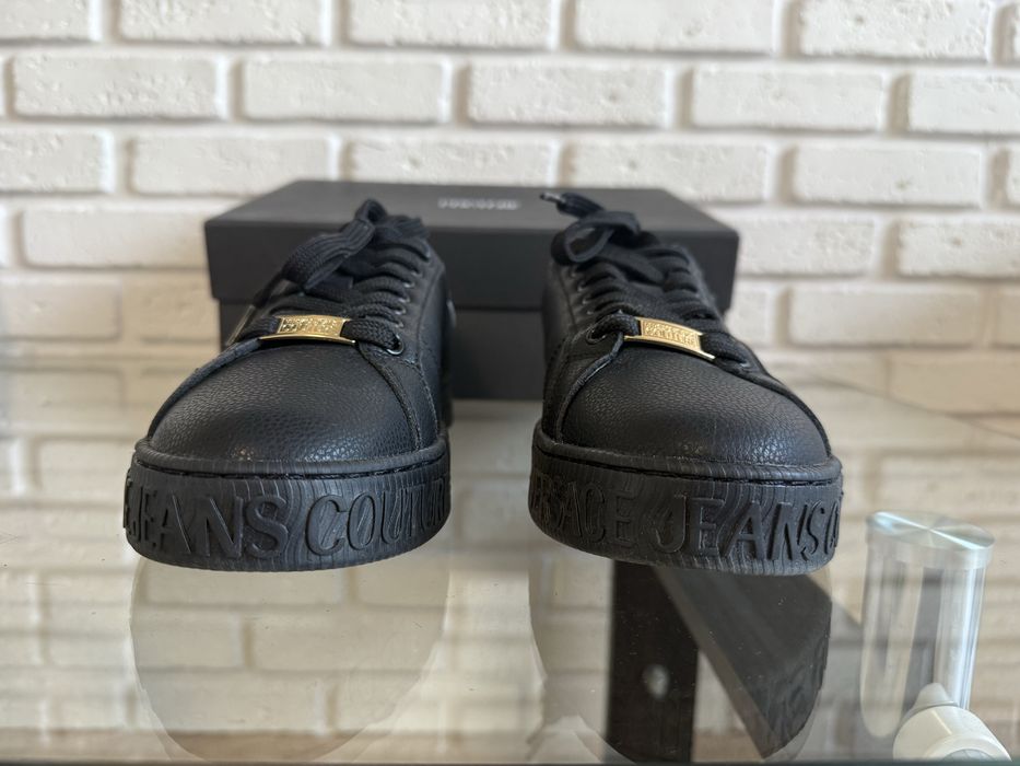 Кеди Versace Couture оригінал 40р, чорні з золотим