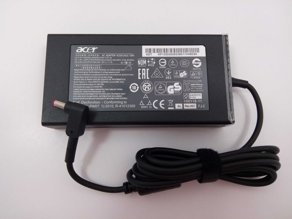 Oryginalny zasilacz Acer 135W 19V 7.1A 5.5-1.7mm Gwarancja FV