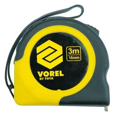 Miara zwijana żółto-czarna 3mx16mm Vorel 10104