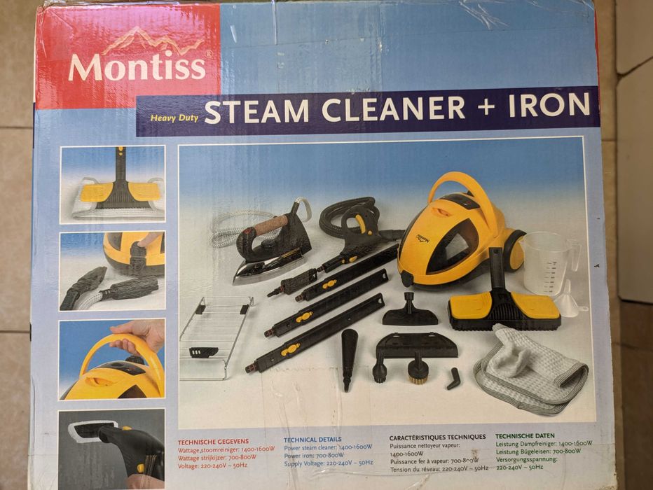 Vaporeta com ferro e aspirador