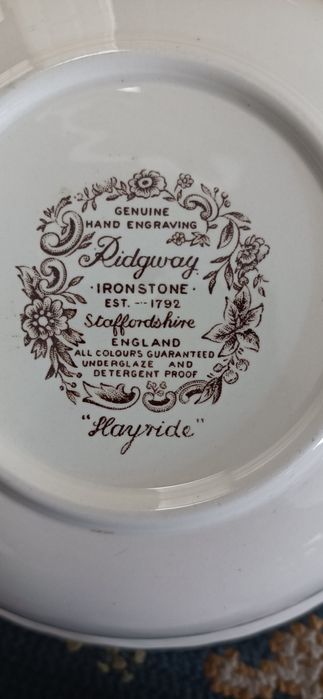 Serviço de jantar Ridgway Staffordshire England