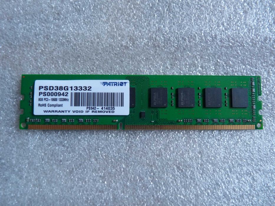 8 GB   DDR3-1333