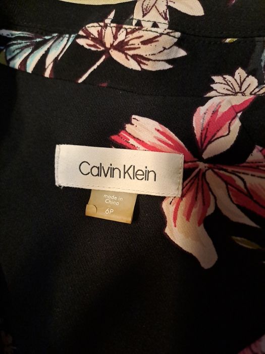 Sukienka Calvin Klein S 6P petites 6 kwiatowa JAK NOWA