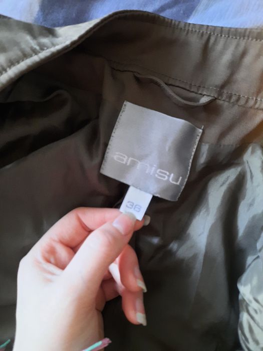 letnia kurtka brązowa