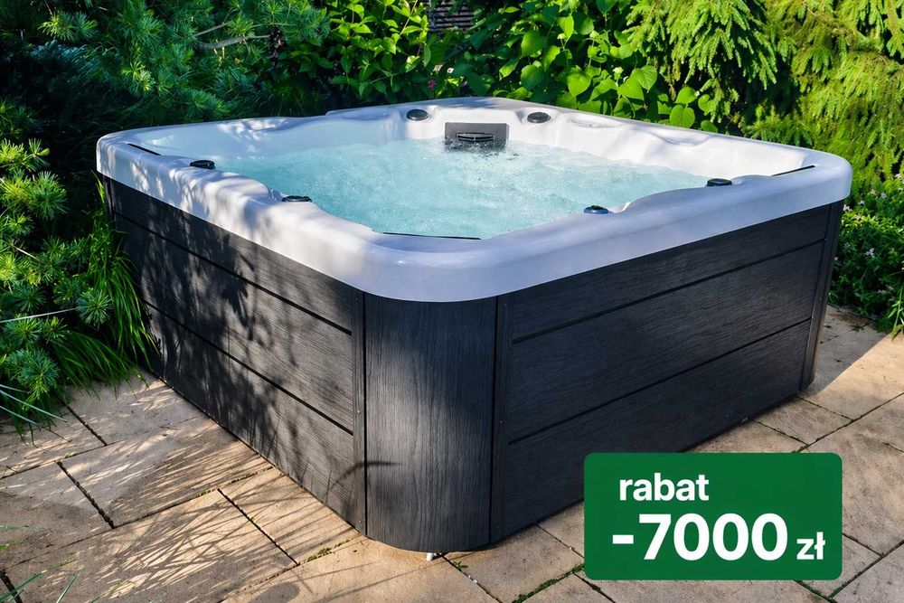 Jacuzzi zewnętrzne 5 osobowe Wifi,  46 dysz, hydro i aeromasaż