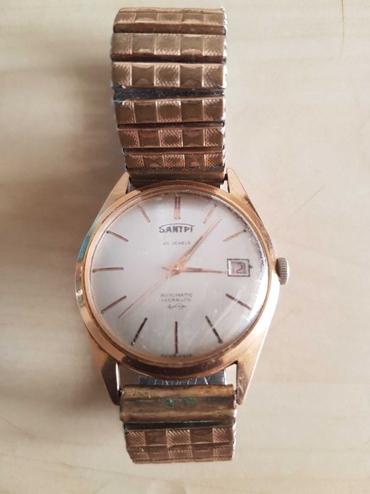Zegarek na reke zabytkowy vintage antyk SANTPI 25 Jewels PLAQUE G20