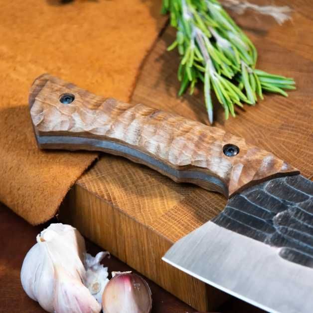 Сербський ніж-сокирка ручної роботи із кованої сталі