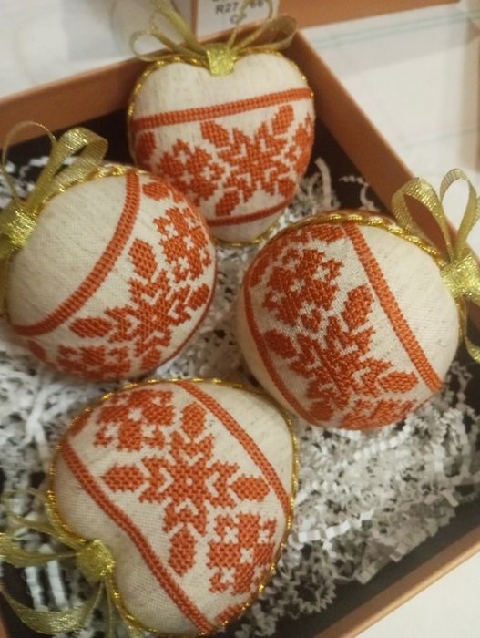 Новорічні кульки ручної роботи