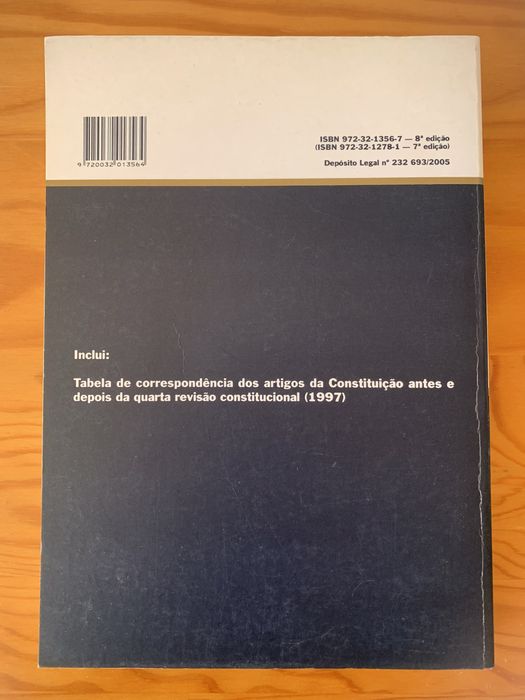 Constituição da República Portuguesa 8.ª Edição