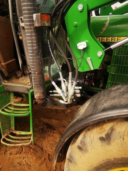 Ładowacz czołowy JOHN DEERE TUR 4 transport montaż WOL-MET