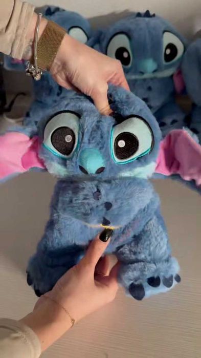 Стич дышащая игрушка Стіч діхаючий с подсветкой с подвижными ушками